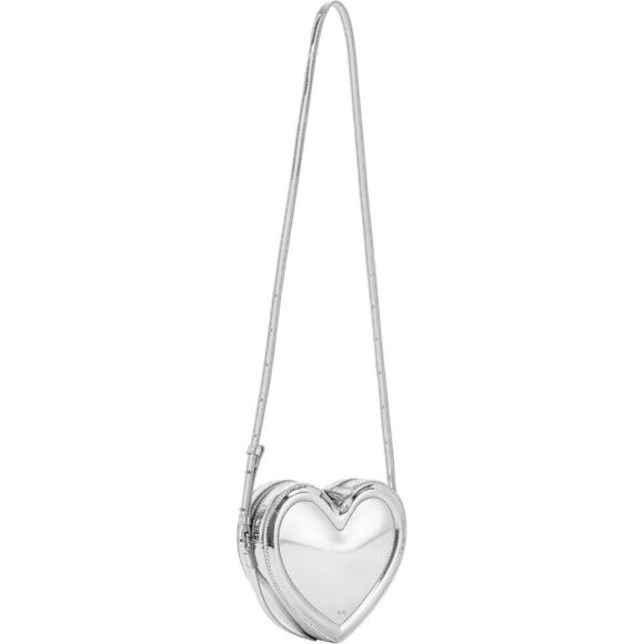Women Sliver Arlene Heart Shaped Bag PU leather - Picture 2 of 4